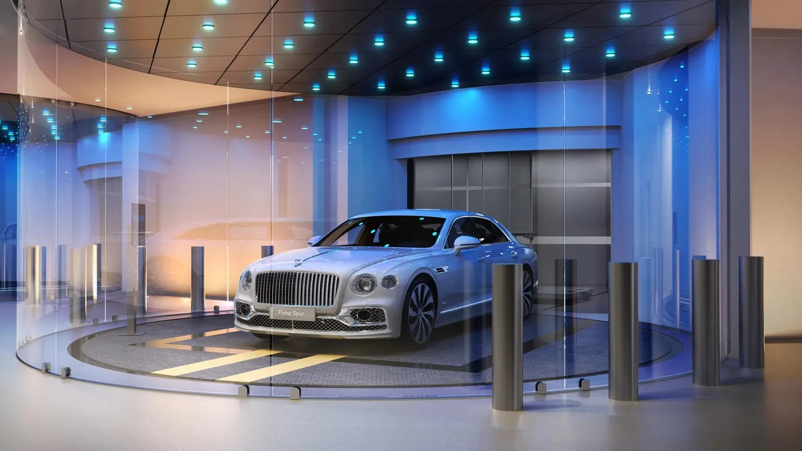 Bentley Dezervator Car Elevator Green Supercar