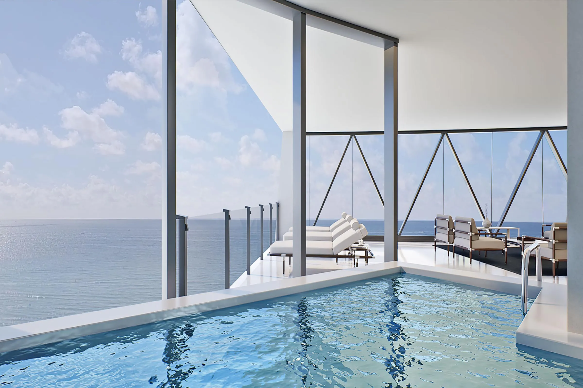 Bentley Oceanfront Pool Deck