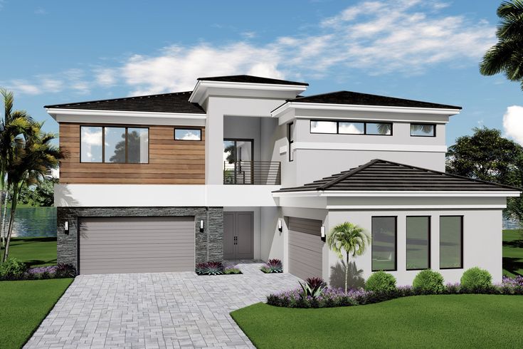 Lotus Edge Flat Roof Contemporary Home