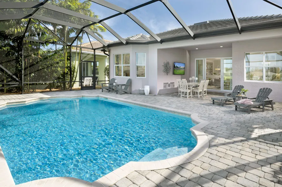 Westlake Minto primary suite — luxury new home Palm Beach